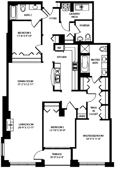 3140 N Sheffield Floorplan - 09 Tier